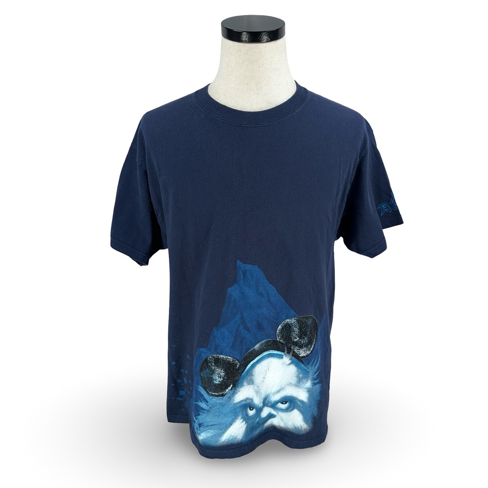Disney Expedition Everest Abominable Snowman Mickey Ears‎ Blue T-Shirt Men Large